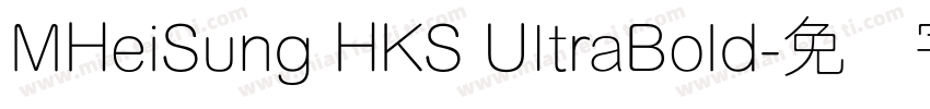 MHeiSung HKS UItraBold字体转换